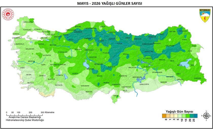Yağış Gün Sayısı Mayıs