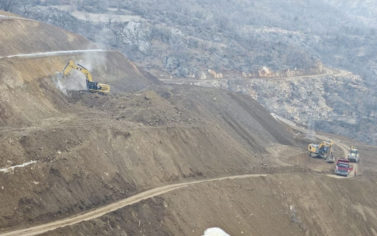 Kemaliye Dutluca Yolu Karayolu Çalışması