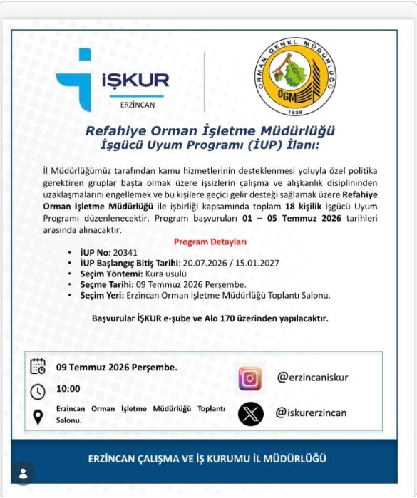 Refahiye Işçi Alımı