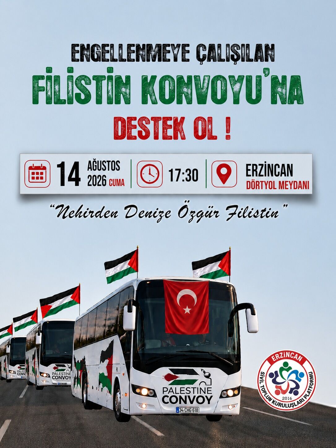 Erzincan’da Filistin İçin Güç Birliği! Konvoy Desteği İçin Kritik Buluşma1