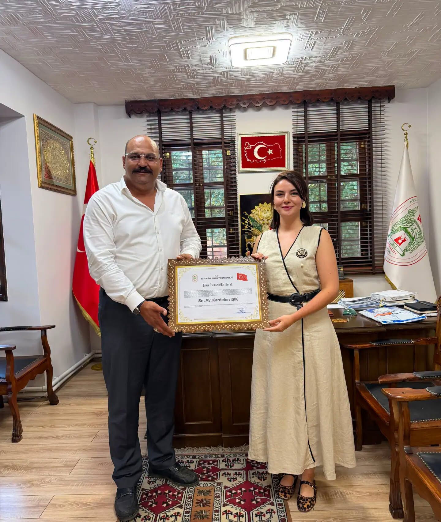 Kemaliye'den İlçeye Hizmet Eden İki İsme Anlamlı Onur (2)