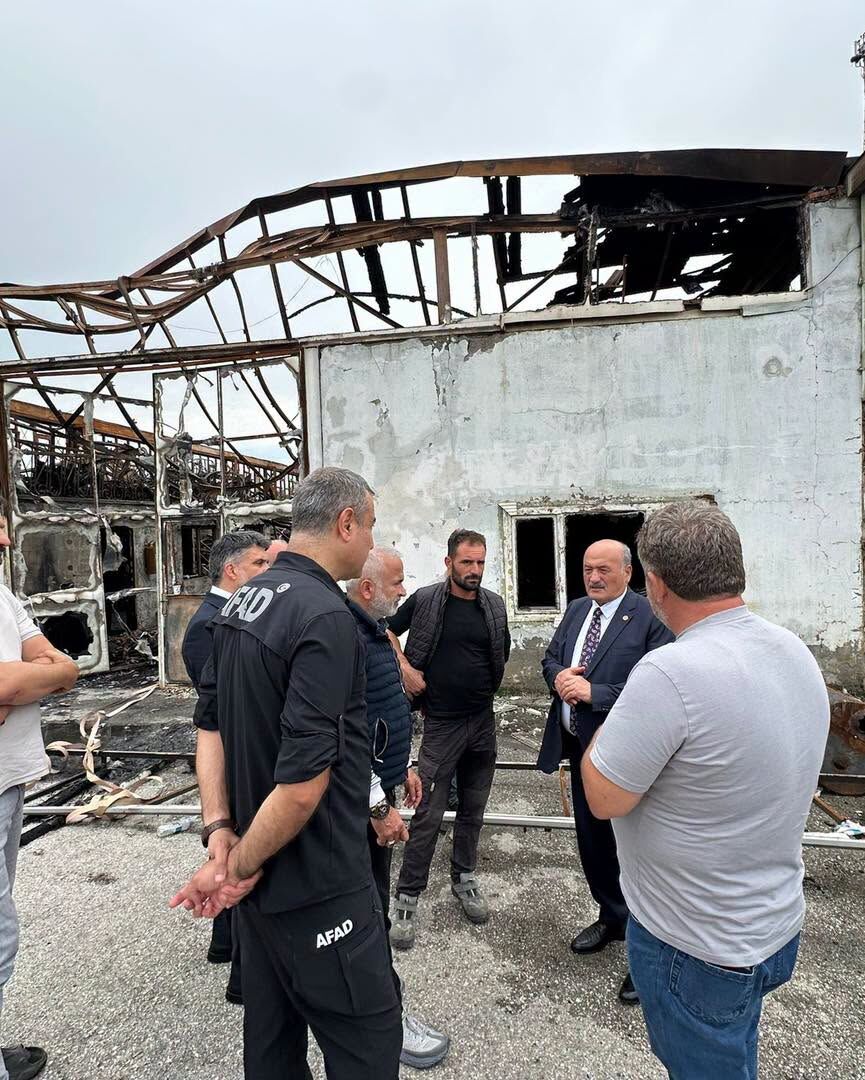 Süleyman Karman Yangın Yerinde (3)