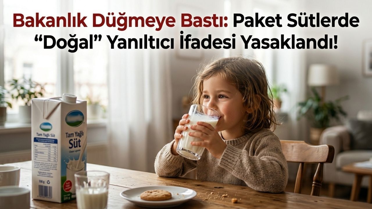 Bakanlık Düğmeye Bastı: Paket Sütlerde Yanıltıcı "Doğal" İfadesi Yasaklandı!