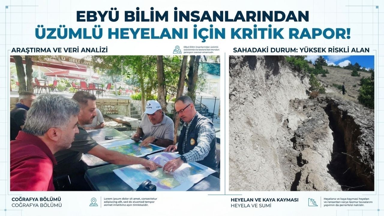 EBYÜ Bilim İnsanlarından Üzümlü Heyelanı İçin Kritik Rapor!