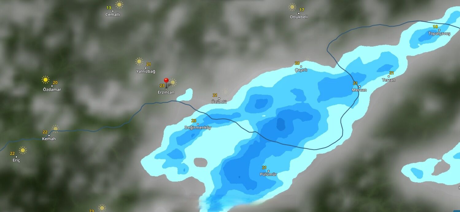 Meteoroloji Erzincan uyarılarına devam ediyor