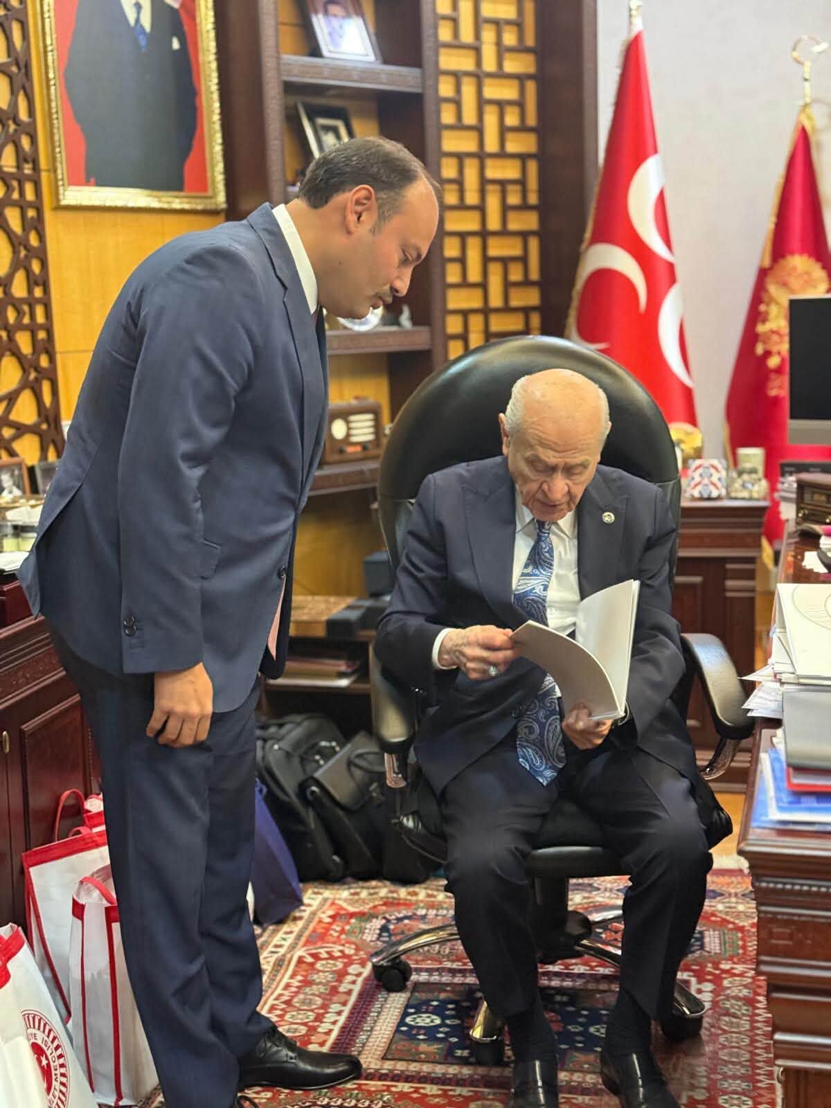 Kongre Sonrası İlk Durak Ankara Oldu Erzincan İl Başkanı Özarslan Bahçeli’yle Buluştu (1)