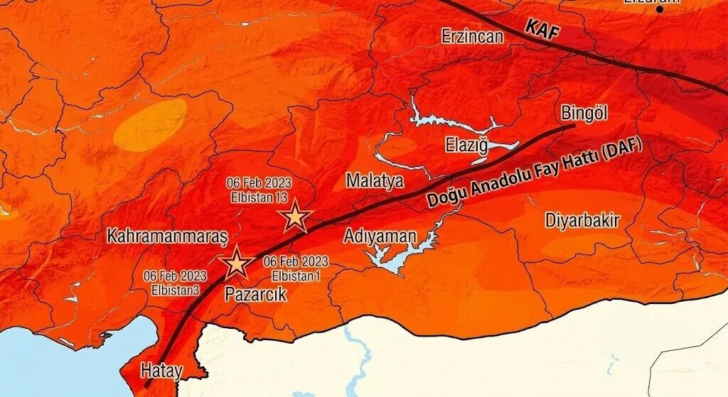 Erzincan Deprem Haritasında Dikkat Çeken Nokta: Fay Hattı Şehrin Neresinden Geçiyor?