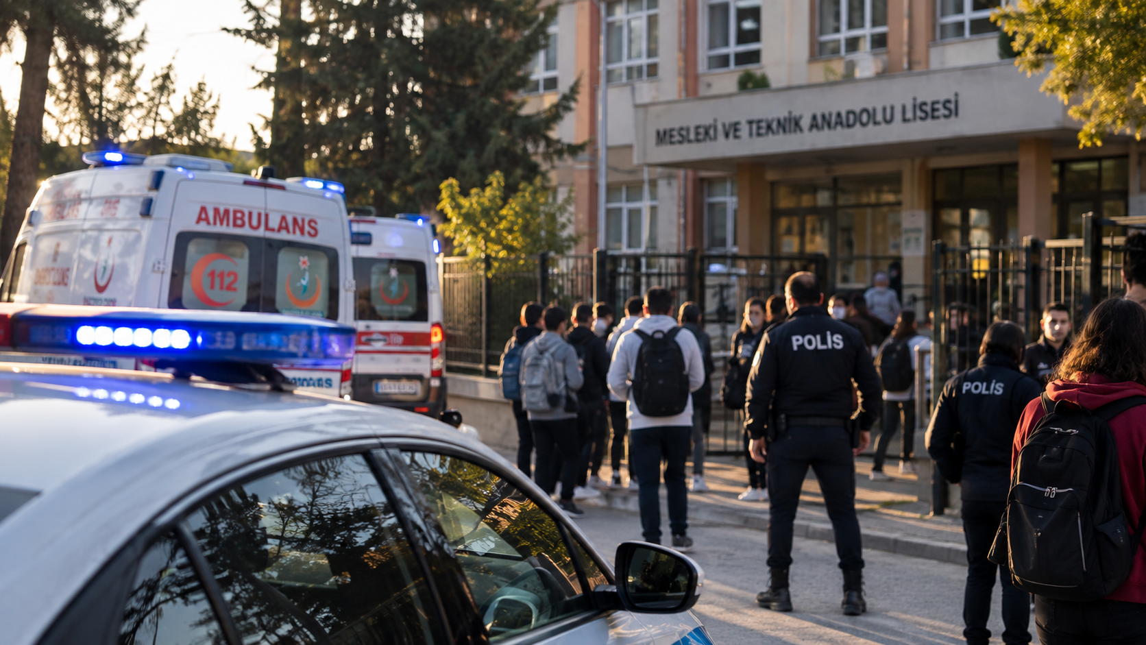 Manisa'da Lise Önünde Silahlı Saldırı! Yaralanan Öğrenciler Var