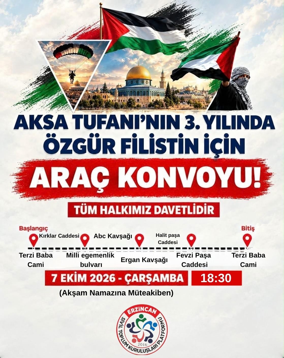 Erzincan Aksa Tufanı Konvoyu