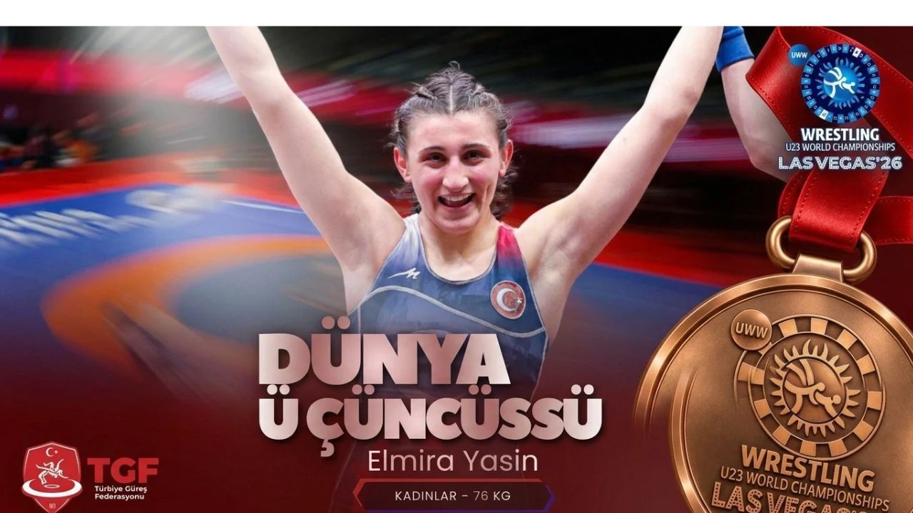 Erzincanlı Milli Güreşçi Elmira Yasin Dünya Üçüncüsü Oldu!