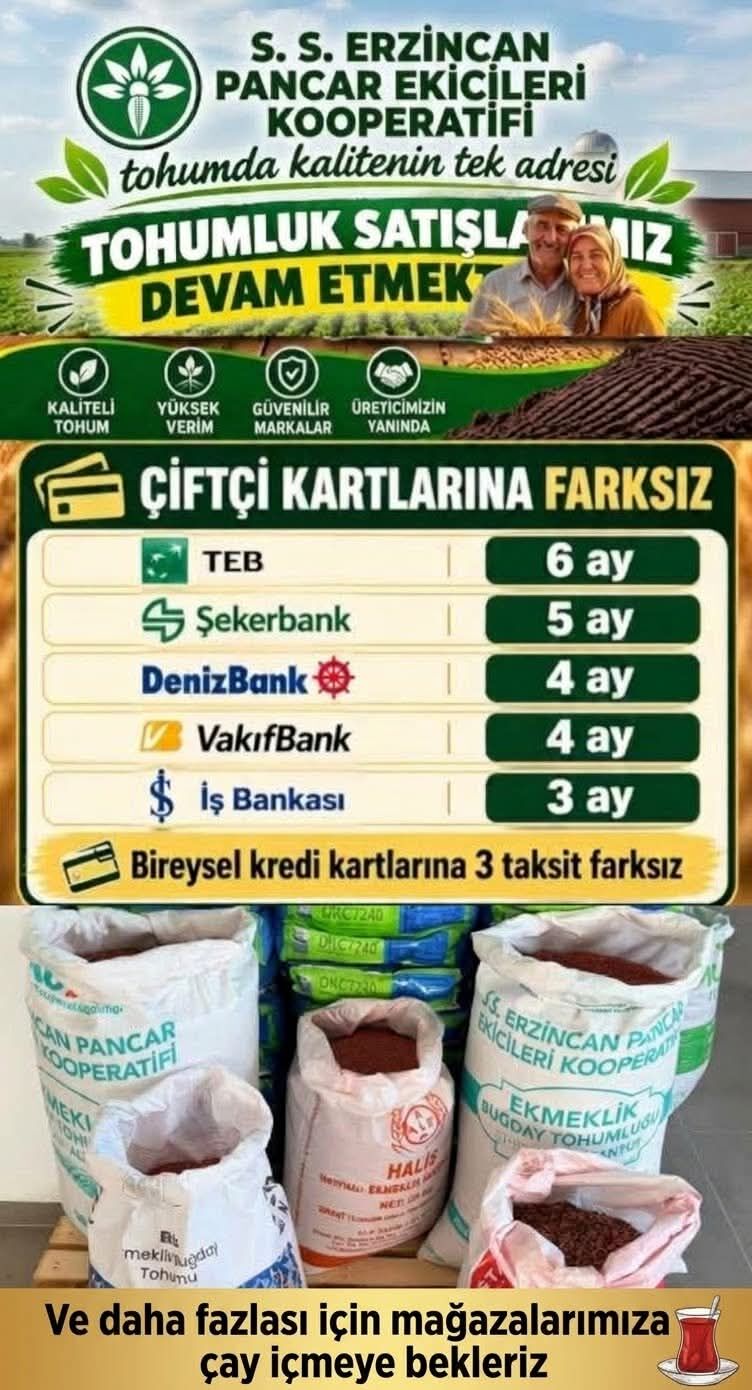 Pancar Kooperatifi Taksitli Tohum Satışı